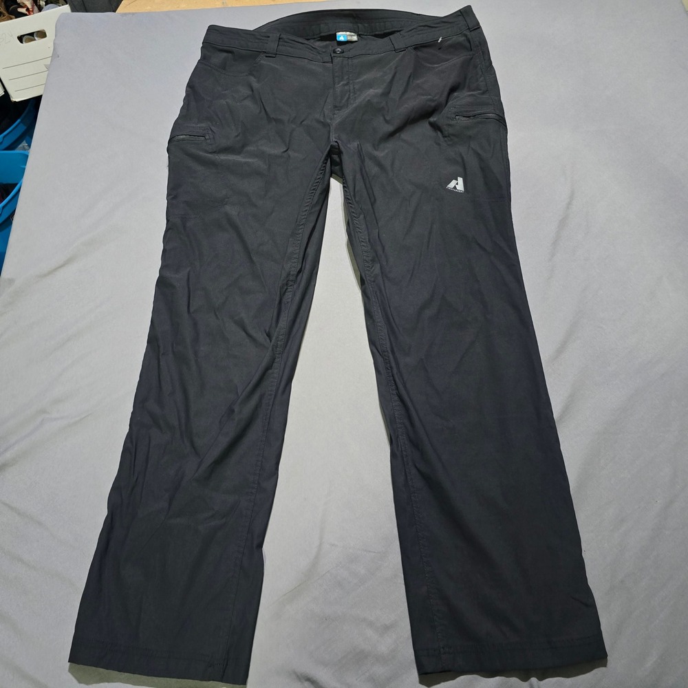 Eddie Bauer First Ascent Guide Pants Womens 20W Black Hiking Technical Stretch